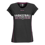 Team Tee Shirt 4Her Negro-Rosa Spalding