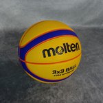Balón Molten 3x3 FIBA. B33T5000 Indoor-outdoor. Cuero sintético. Alta competición