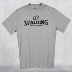 Camiseta Spalding Logo Gris manga corta