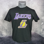 Camiseta Los Ángeles Lakers NBA. Negra. Manga corta. New Era