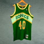Camiseta Shawn Kemp- Seattle Supersonics. #40. NBA 1994-95. Hardwood Classics. Swingman.