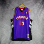 Camiseta Vince Carter. Toronto Raptors. Swingman. Morada. 1999-2000.Hardwood Classics.