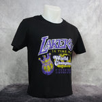 Camiseta Los Angeles Lakers16x Word Champions. Tee, Manga corta negra. Hardwood Classics