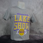 Camiseta LA Lakers. Lake Show Tee, Manga corta gris. Hardwood Classics