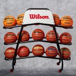 Carro balones baloncesto Wilson Deluxe 15 pelotas