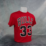 Camiseta manga corta Chicago Bulls. #33. NBA Hardwood Classics. Roja