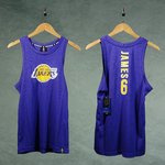 Camiseta Lebron James. Los Ángeles Lakers. #6 NBA. Morada. Sin mangas