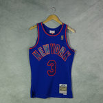 Camiseta John Starks. New York Knicks NBA. #3.1996-97. Hardwood Classics. Azul