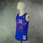 Camiseta Charles Oakley. New York Knicks NBA. #34.1996-97. Hardwood Classics. Azul
