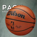 Pack  NBA authentic series outdoor. Pelota y bolsa-red. Wilson