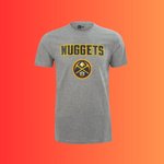 Camiseta manga corta Denver Nuggets. NBA team. New Era. Gris. Niño