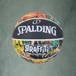 Balón Spalding Graffiti arcoiris. Goma. Minibasket. Talla 5
