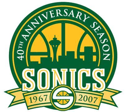 Seattle Supersonics. 30 aniversario 1969-2009. Logo conmemorativo