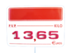 Ivory Milenio Price Label