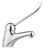 single lever basin mixer without pop-up waste