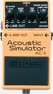 Pedal BOSS   AC-3 Pedal Compacto "Acoustic Simulator"