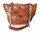 Bolso polipiel - Color cuero marrón claro con cadena