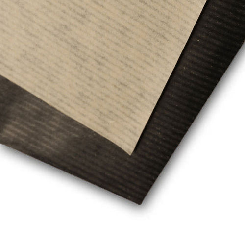 Papier Kraft Vergé biface Brun / Noir Clairefontaine A2 90 Gr. 25 feuilles