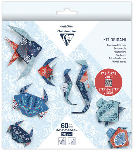 Kit Origami Décor Faune Marine Clairefontaine 3 formats