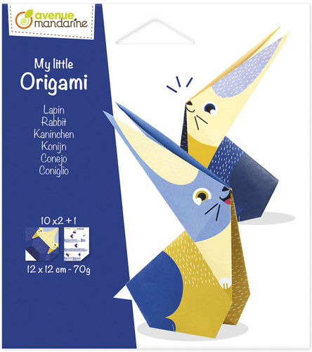 My little Origami Lapin 12 x 12 cm Avenue Mandarine