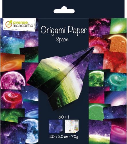 Papier Origami Space 20 x 20 cm Avenue Mandarine
