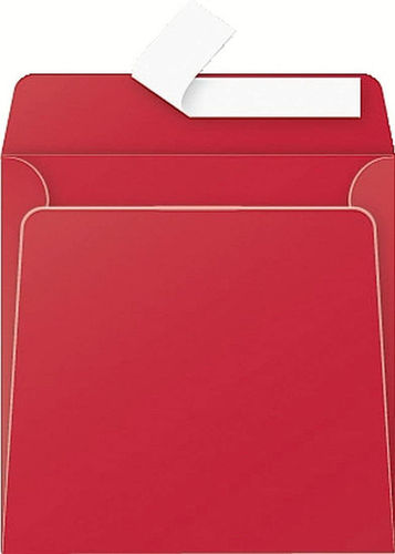 Enveloppe Rouge groseille Pollen Clairefontaine 165x165mm 120 gr 200 unités