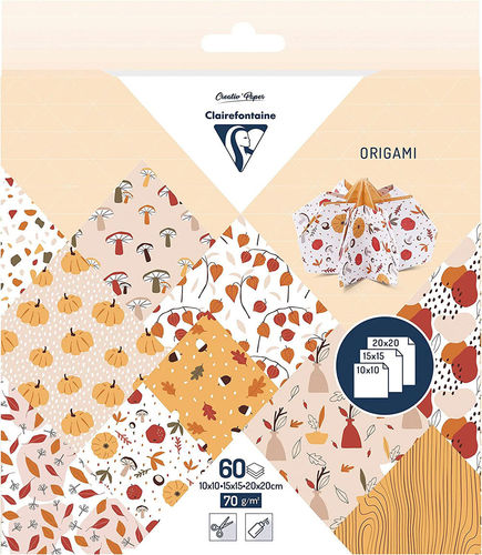 Papier Origami Automne Clairefontaine 3 formats