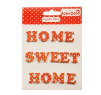 RJB - Lettres Magnétique Home Sweet Home Pois Rouges (TER011PD)