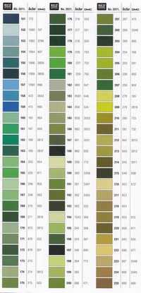 Rico Design - Mouliné de coton , coloris n° 151 à 225