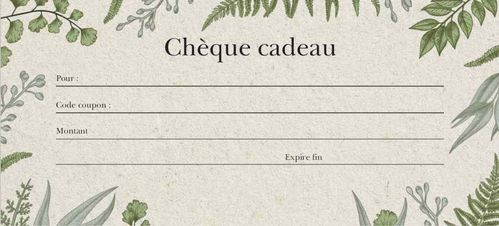 Chèque Cadeau - 20 €