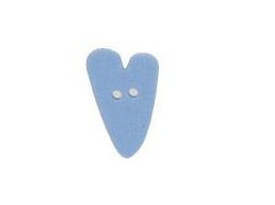 Just Another Button -Small Baby Blue Heart Button (3418 S)