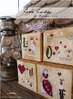 The Primitive Hare - Love Cubes , St Valentine ornaments