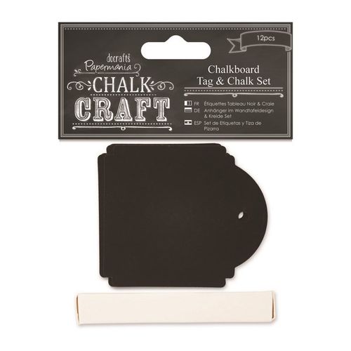 LF - Chalkboard - Etiquettes tag 12pcs + craie
