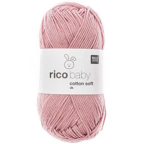 Rico Design - Baby Cotton Soft DK coloris Vieux Rose 047