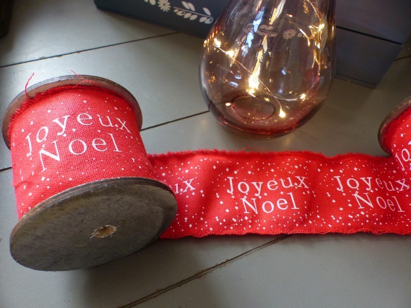 LCF - Bobine Vintage Joyeux Noël rouge