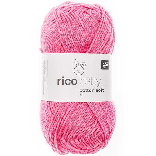 Rico Design - Baby Cotton Soft DK coloris Flamant rose 053