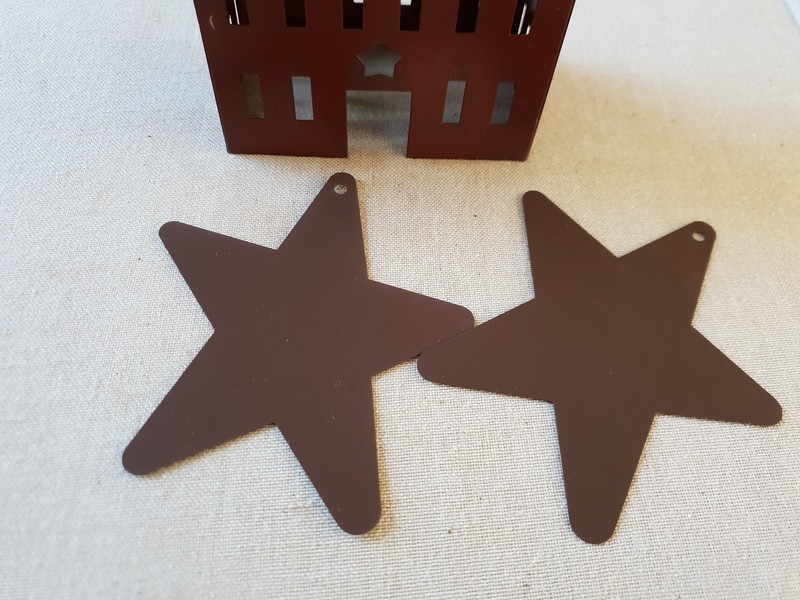 FDC - Rustic Tin Star Cutouts, avec trou