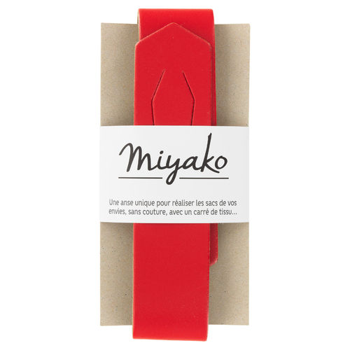 COM - Anse de sac sans couture Miyako coloris Vermillon