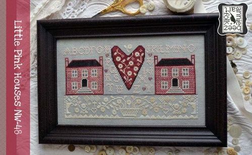 Annie beez Folk art - Little pink Houses