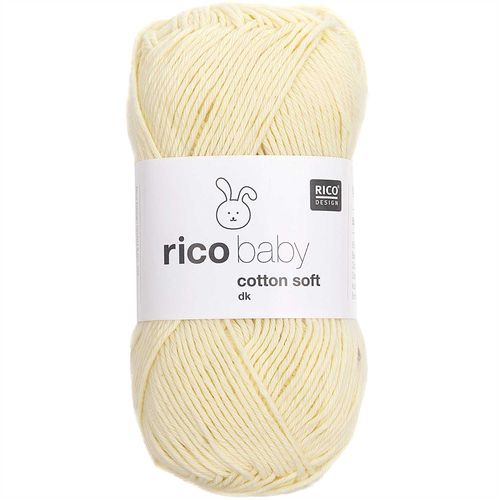 Rico Design - Baby Cotton Soft DK coloris Jaune pastel 071
