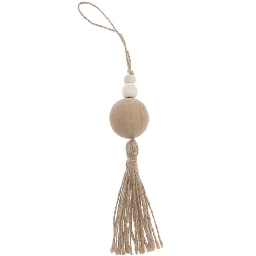 Rico Design - Pompon décoratif, grosses perles en bois 16 cm