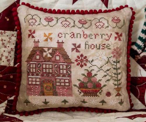 Pansy patch quilts and stitchery - Peppermint Lane series ,Cranberry house 5/9