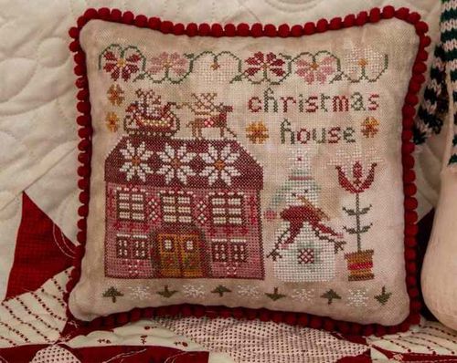 Pansy patch quilts and stitchery - Peppermint lane series  Christmas house 9/9