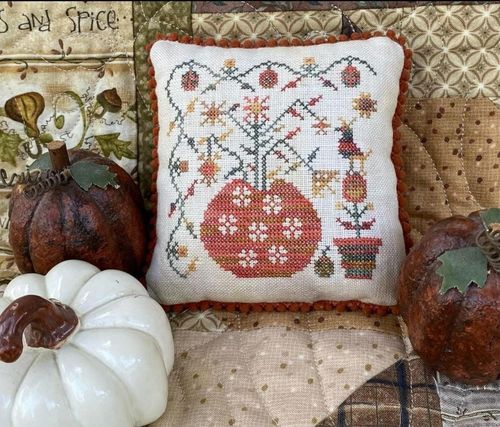 Pansy patch quilts and stitchery - Autumn Crow