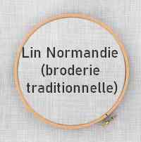 Toile de lin Normandie , Broderie traditionnelle