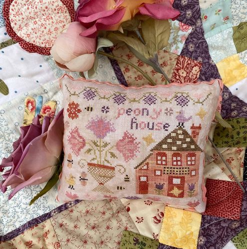 Pansy Patch Quilts and Stitchery - Wisteria lane series , Peony House 3/9