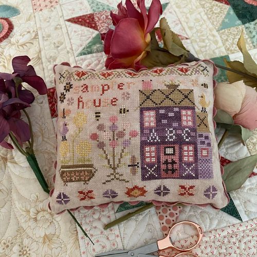 Pansy Patch Quilts and Stitchery - Wisteria lane series , Sampler House 5/9