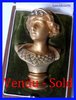 ANTIQUE FRENCH BRONZE SEAL YOUNG LADY ++ BOXED ++