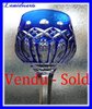 FRENCH SAINT LOUIS CRYSTAL RHINE WINE GLASS ROEMER BLUE