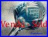 FRENCH SAINT LOUIS CRYSTAL RHINE WINE GLASS ROEMER blue